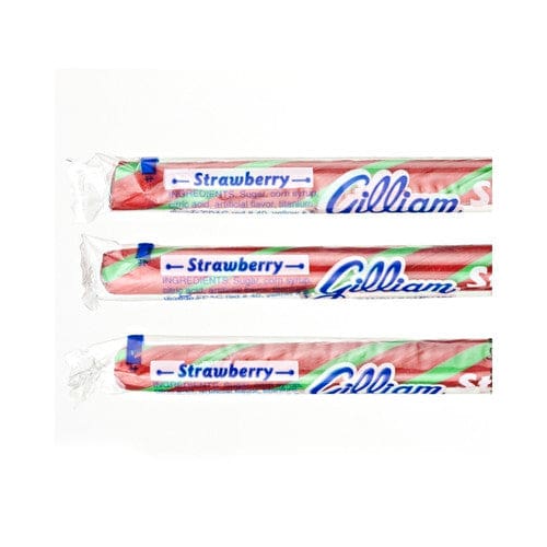 Gilliam Strawberry Candy Sticks 80ct - Candy/Novelties & Count Candy - Gilliam