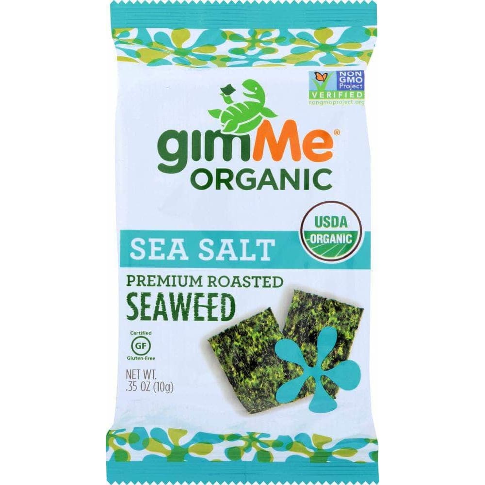 Gimme Snacks Gimme Organic Roasted Seaweed Snacks Sea Salt, 0.35 oz