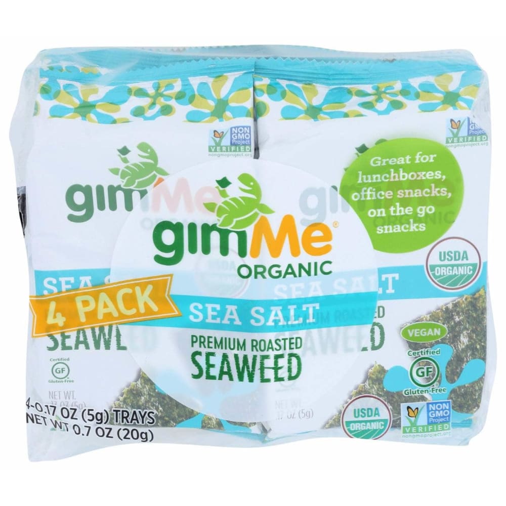 GIMME Gimme Premium Organic Seaweed Sea Salt 4Pack, 0.7 Oz