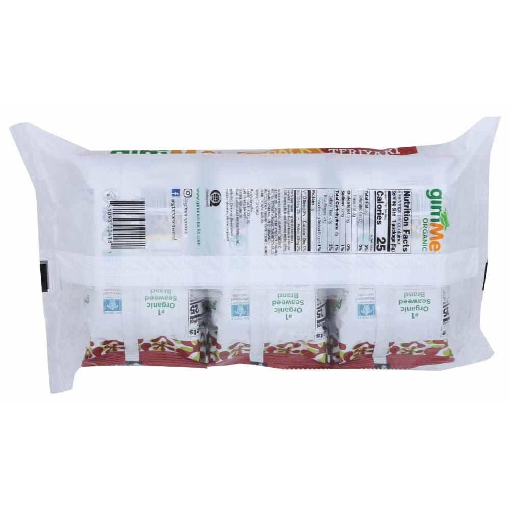 GIMME Gimme Premium Organic Seaweed Teriyaki, 1.05 Oz