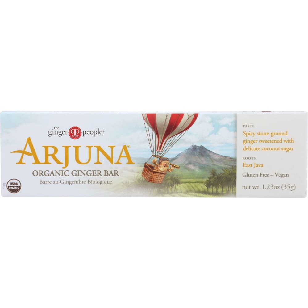 GINGER PEOPLE: Arjuna Organic Ginger Bar 1.23 oz (Pack of 6) - Grocery > Nutritional Bars Drinks and Shakes - THE GINGER PEOPLE