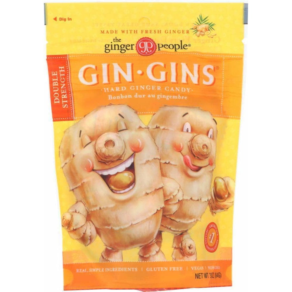 The Ginger People Ginger People Double Strength Hard Ginger Candy Bag, 3 oz