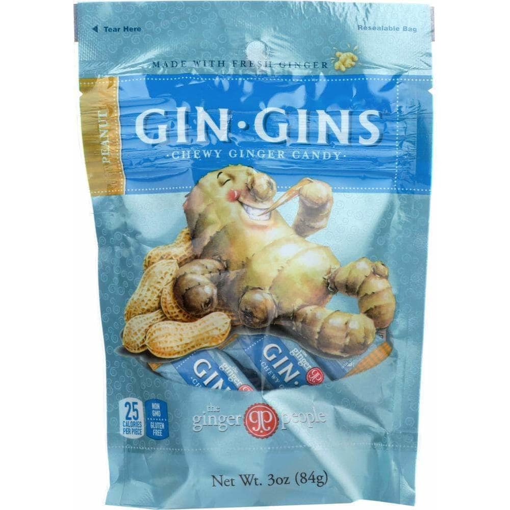The Ginger People Ginger People Gin Gins Peanut Chewy Ginger Candy, 3 oz
