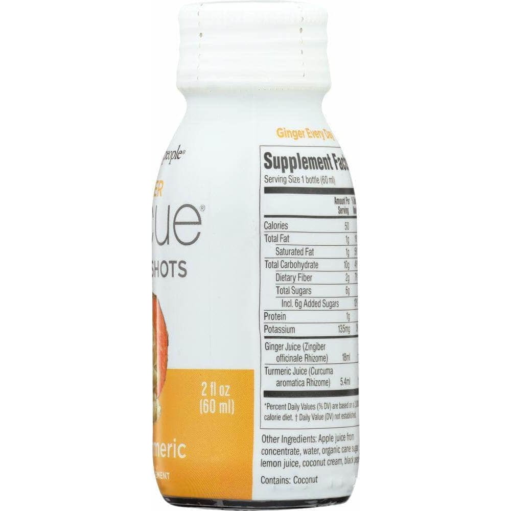 Ginger People Ginger Rescue Shots Wild Turmeric, 2 oz (Case of 5 ...