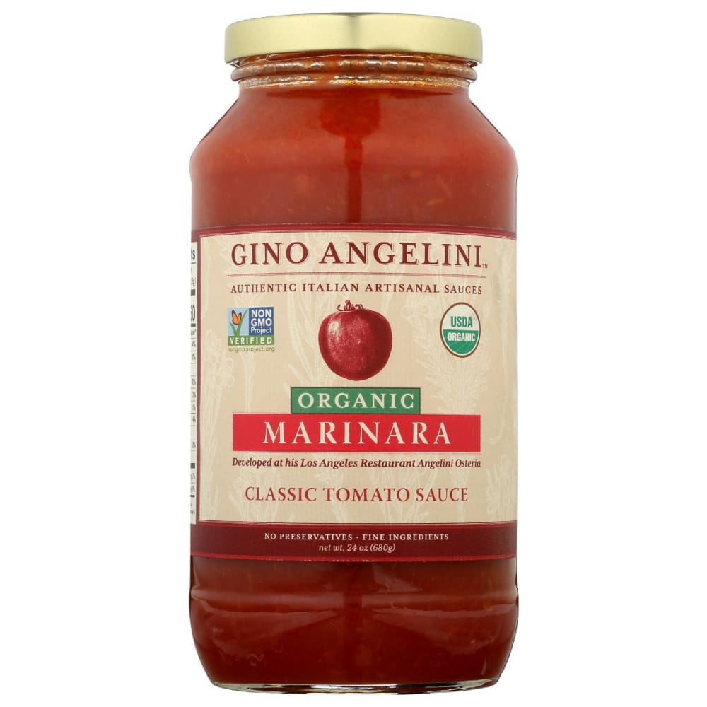 GINO ANGELINI FOODS: Sauce Marinara Organic 24 oz (Pack of 3) - GINO ANGELINI FOODS