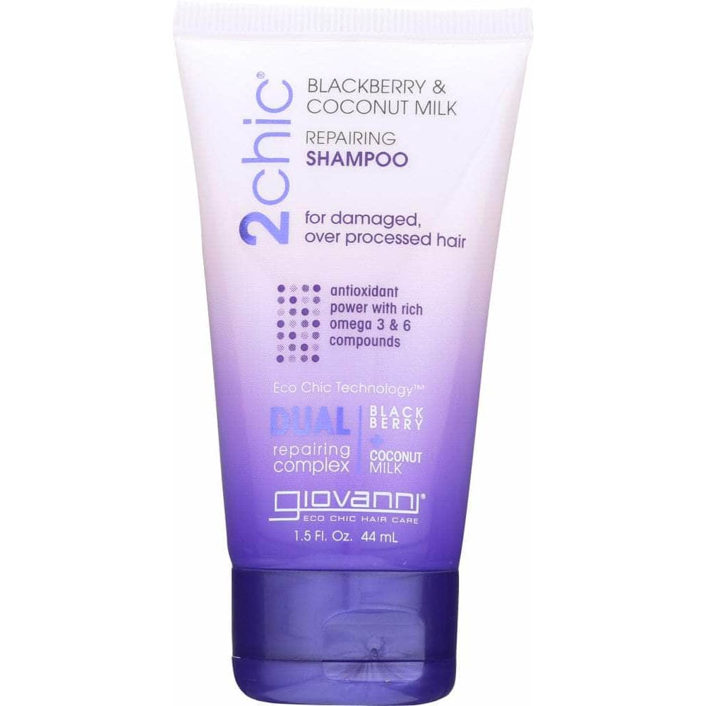 GIOVANNI Giovanni Cosmetics 2Chic Repairing Shampoo Blackberry & Coconut Milk, 1.5 Oz