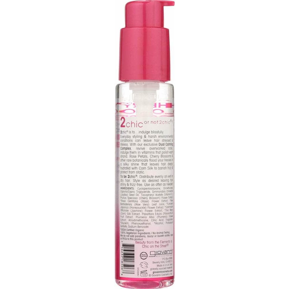 GIOVANNI Giovanni Cosmetics 2Chic Ultra-Luxurious Super Potion Cherry Blossom & Rose Petals, 2.75 Oz