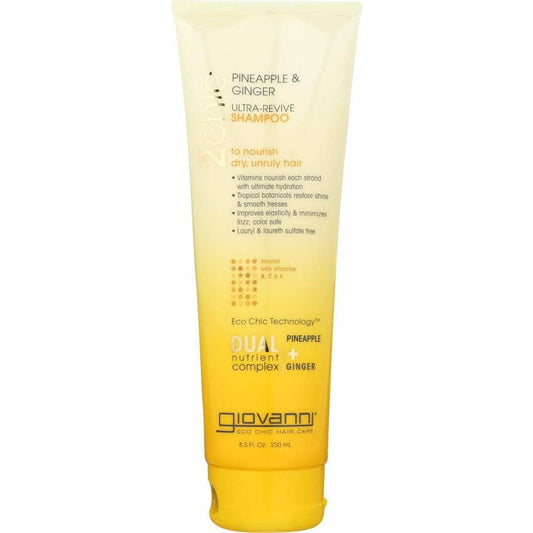 GIOVANNI Giovanni Cosmetics 2Chic Ultra-Revive Shampoo Pineapple & Ginger, 8.5 Oz