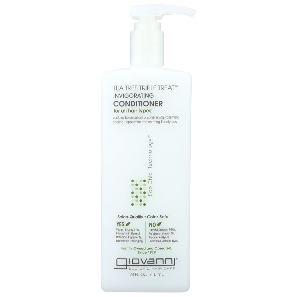 GIOVANNI COSMETICS: Conditioner Tea Tree Triple Treat 24 oz - Beauty & Body Care > Hair Care > Conditioner - GIOVANNI COSMETICS