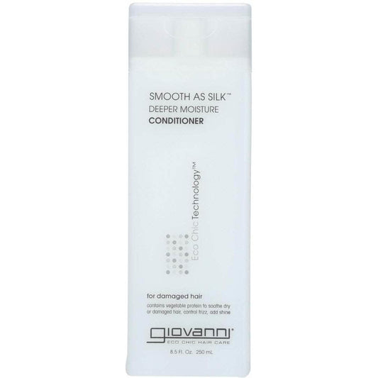 GIOVANNI Giovanni Cosmetics Organic Hair Care Smooth As Silk Conditioner, 8.5 Oz
