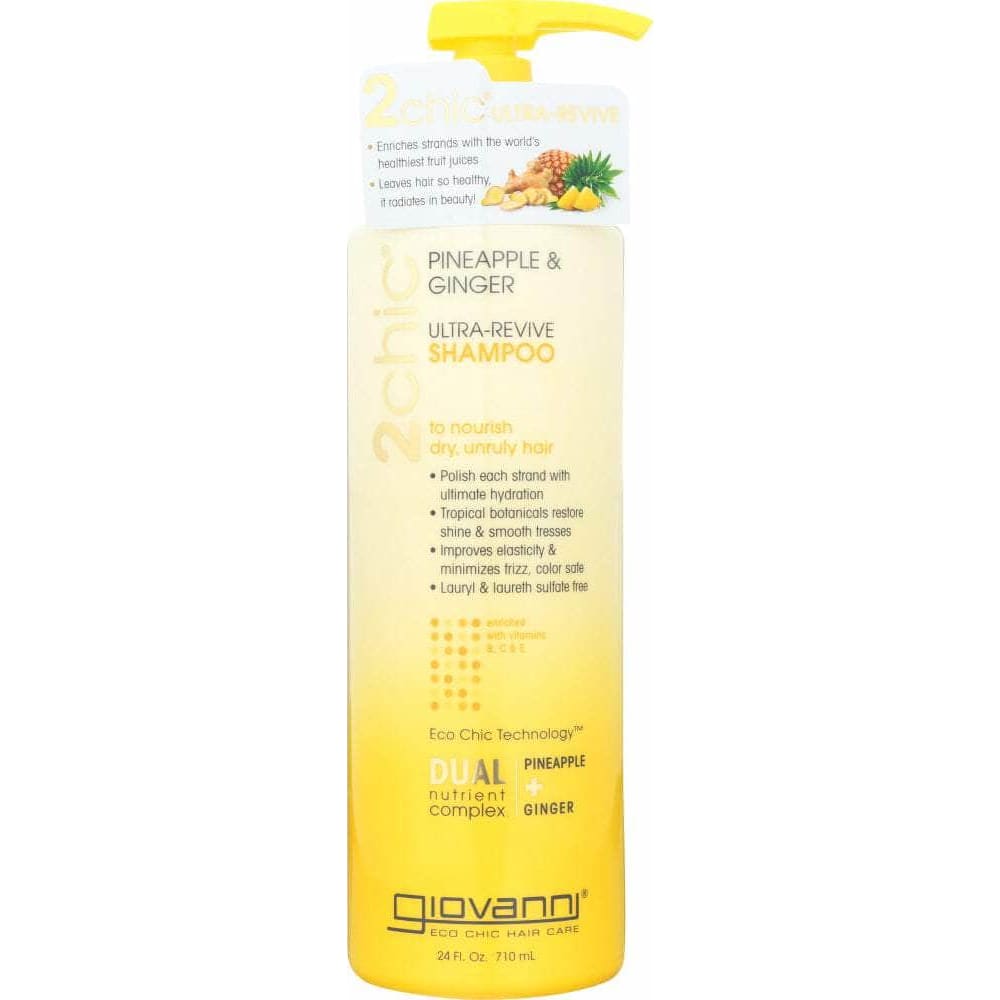 Giovanni Giovanni Cosmetics Pineapple + Ginger Ultra-Revive Shampoo, 24oz