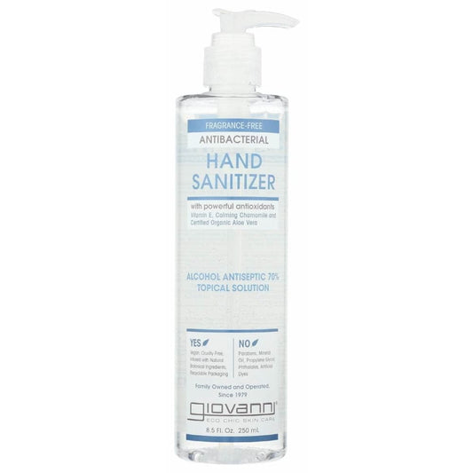 GIOVANNI COSMETICS Giovanni Cosmetics Sanitizer Hand Antibactrl, 8.5 Oz