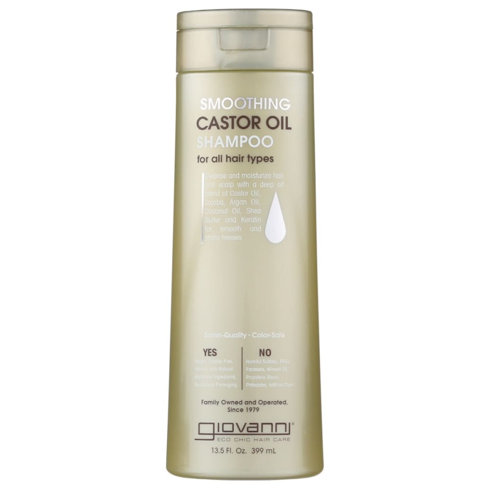 GIOVANNI COSMETICS: Smoothing Castor Oil Shampoo 13.5 oz (Pack of 3) - Beauty & Body Care > Hair Care > Shampoo & Shampoo Combinations -