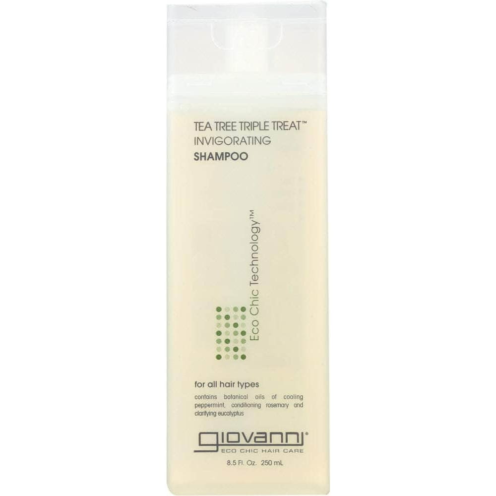 GIOVANNI Giovanni Cosmetics Tea Tree Triple Treat Invigorating Shampoo, 8.5 Oz
