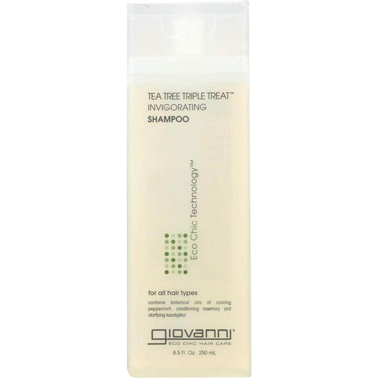 GIOVANNI Giovanni Cosmetics Tea Tree Triple Treat Invigorating Shampoo, 8.5 Oz