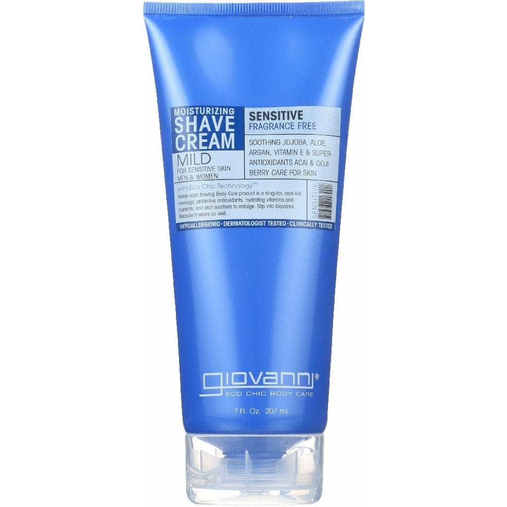 GIOVANNI Giovanni Moisturizing Shave Cream Sensitive Skin Men And Women Fragrance Free, 7 Oz