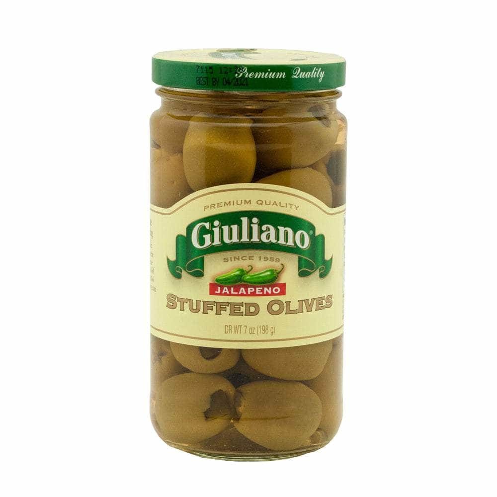 Giuliano Giuliano Jalapeno Stuffed Olives, 7 oz