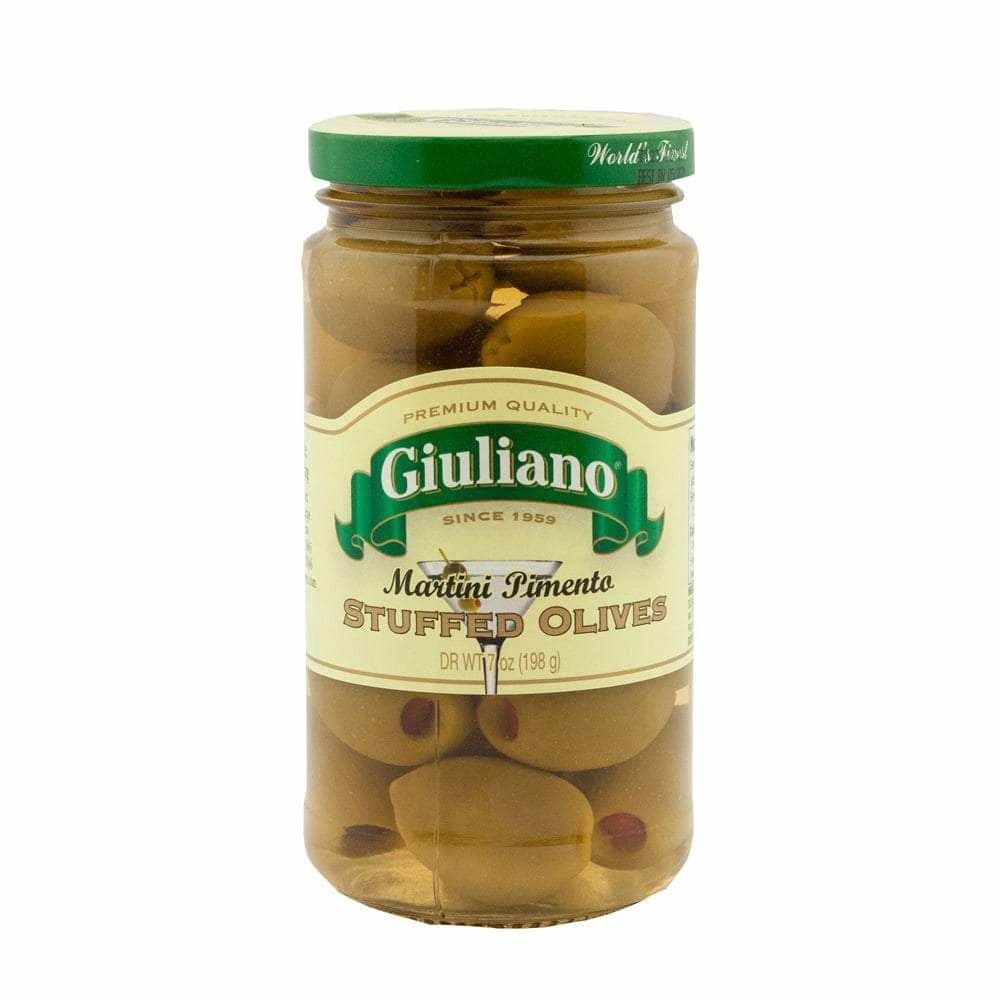 Giuliano Giuliano Martini Pimento Stuffed Olives, 7 oz