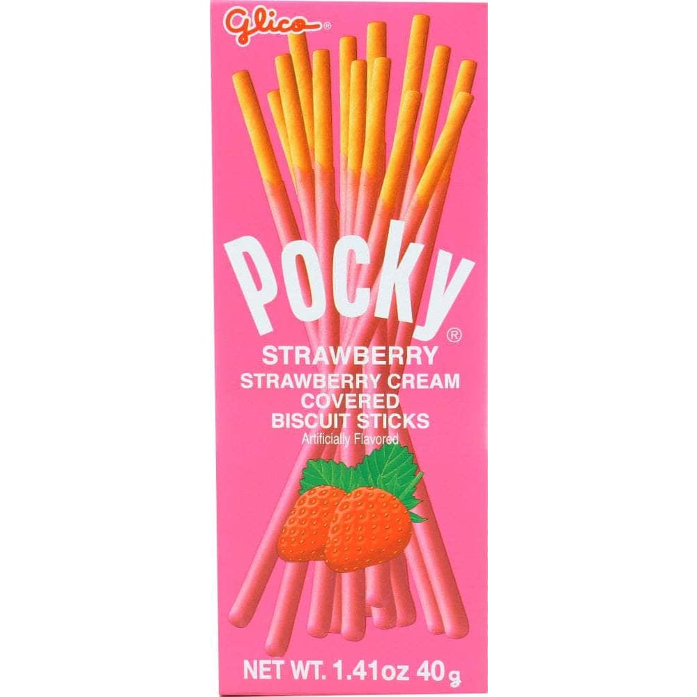 Glico Glico Pocky Strawberry Cream Biscuit Sticks, 1.41 oz