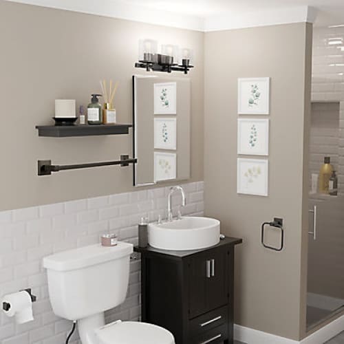 Globe Dakota 5-Pc. All-In-One Bathroom Set - Black - Home/Home/Home Improvement/Equipment & Safety/ - ShelHealth