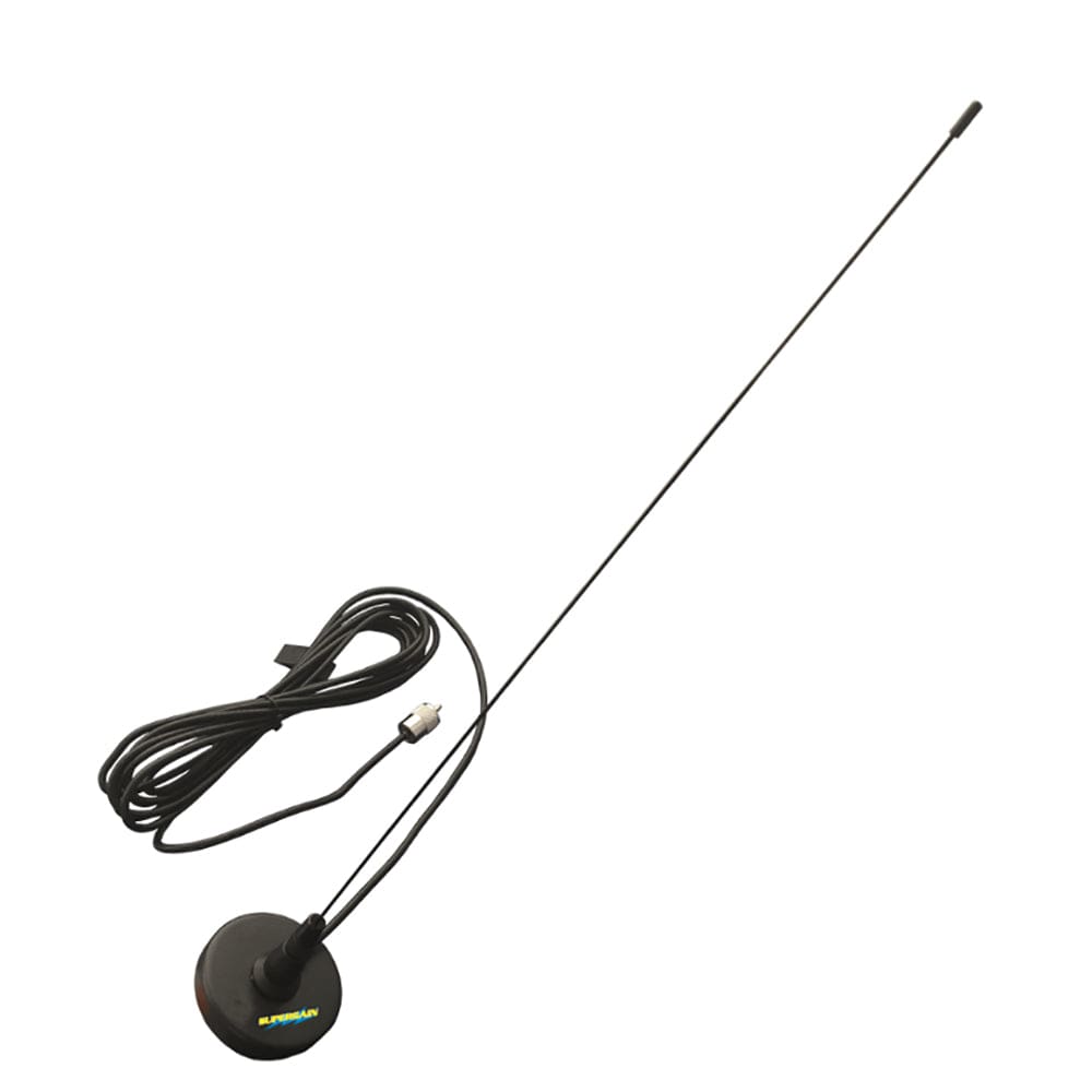 Glomex 21 Magnetic Mount VHF Antenna w/ 15’ RG-58 Coaxial Cable & PL-259 Connector - Communication | Antennas - Glomex Marine Antennas