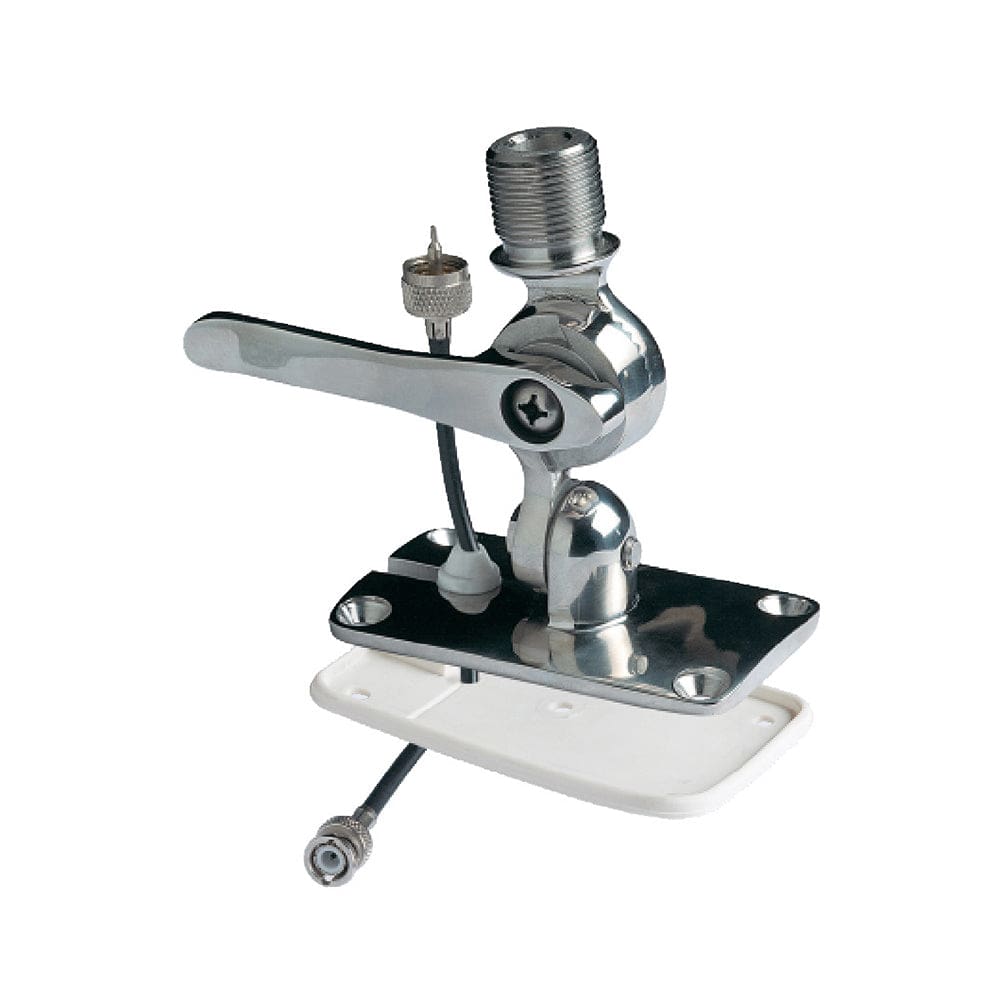 Glomex Low Profile 4-Way Stainless Steel Ratchet Mount - Communication | Antenna Mounts & Accessories - Glomex Marine Antennas