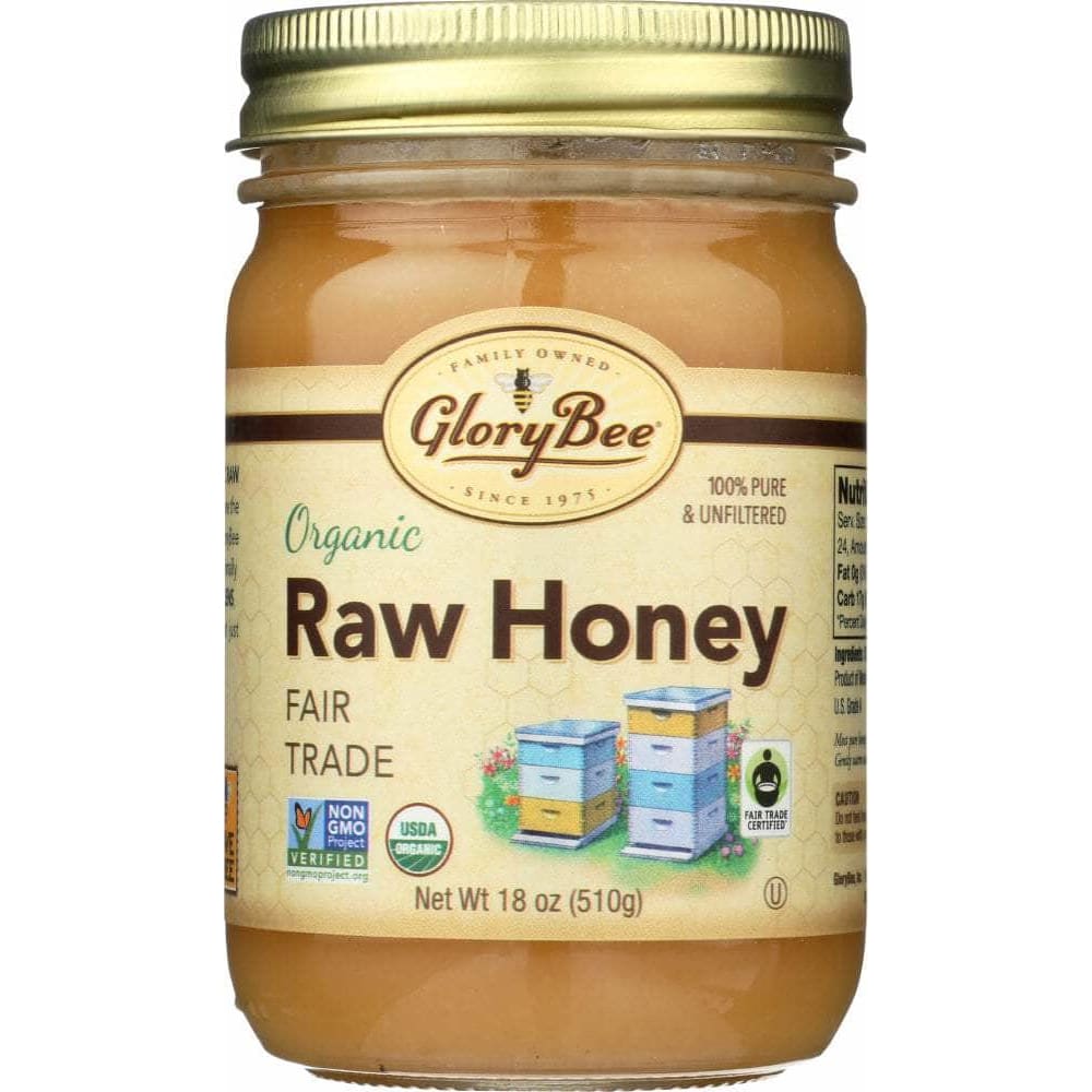 Glory Bee Glory Bee Raw Organic Fair Trade Honey, 18oz