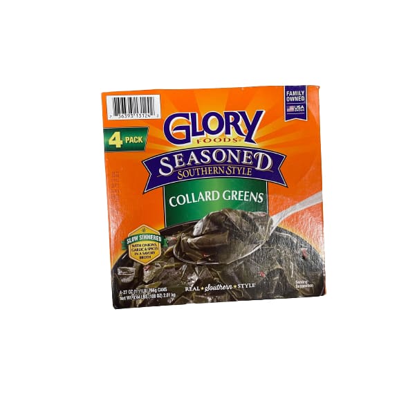 Glory Foods Seasoned Real Southern Style Collard Greens 4 pk./27 oz. - Glory Foods