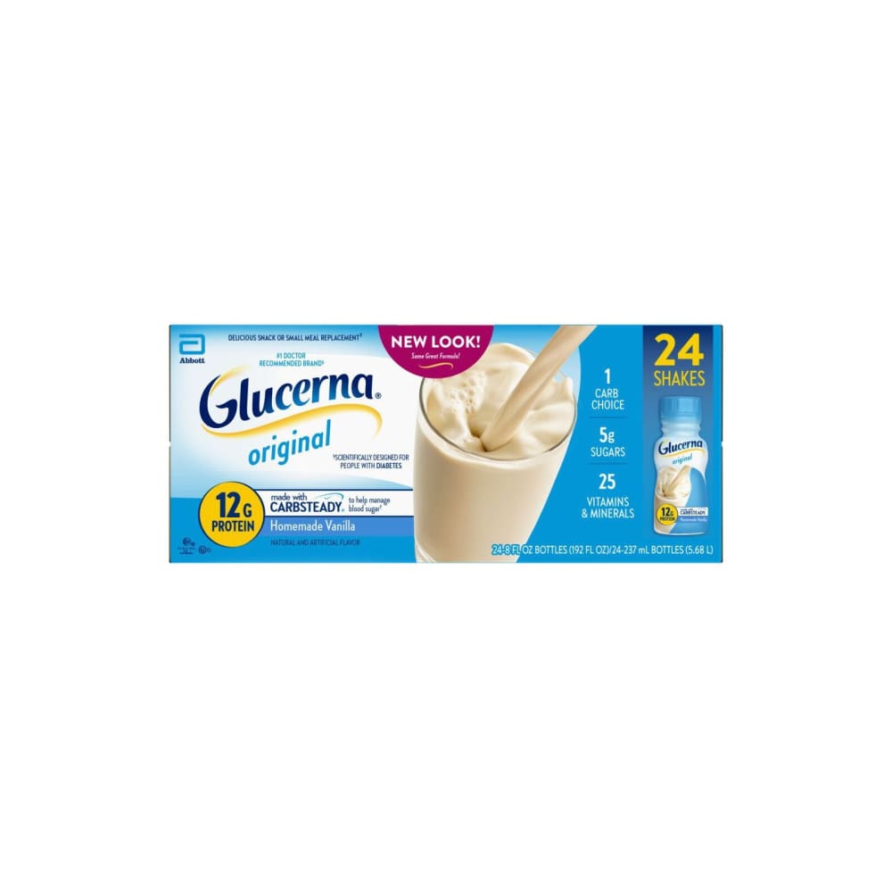 Glucerna Glucerna Original Homemade Vanilla Nutritional Shake 24 ct./8 fl. oz. - Home/Health & Beauty/Weight Loss & Nutrition/ - Glucerna
