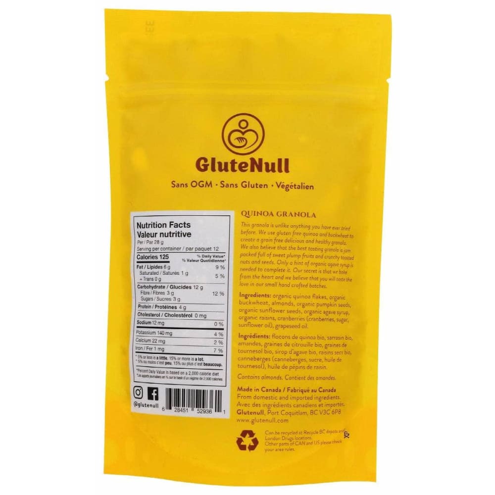 GLUTENULL Glutenull Quinoa Granola, 12 Oz
