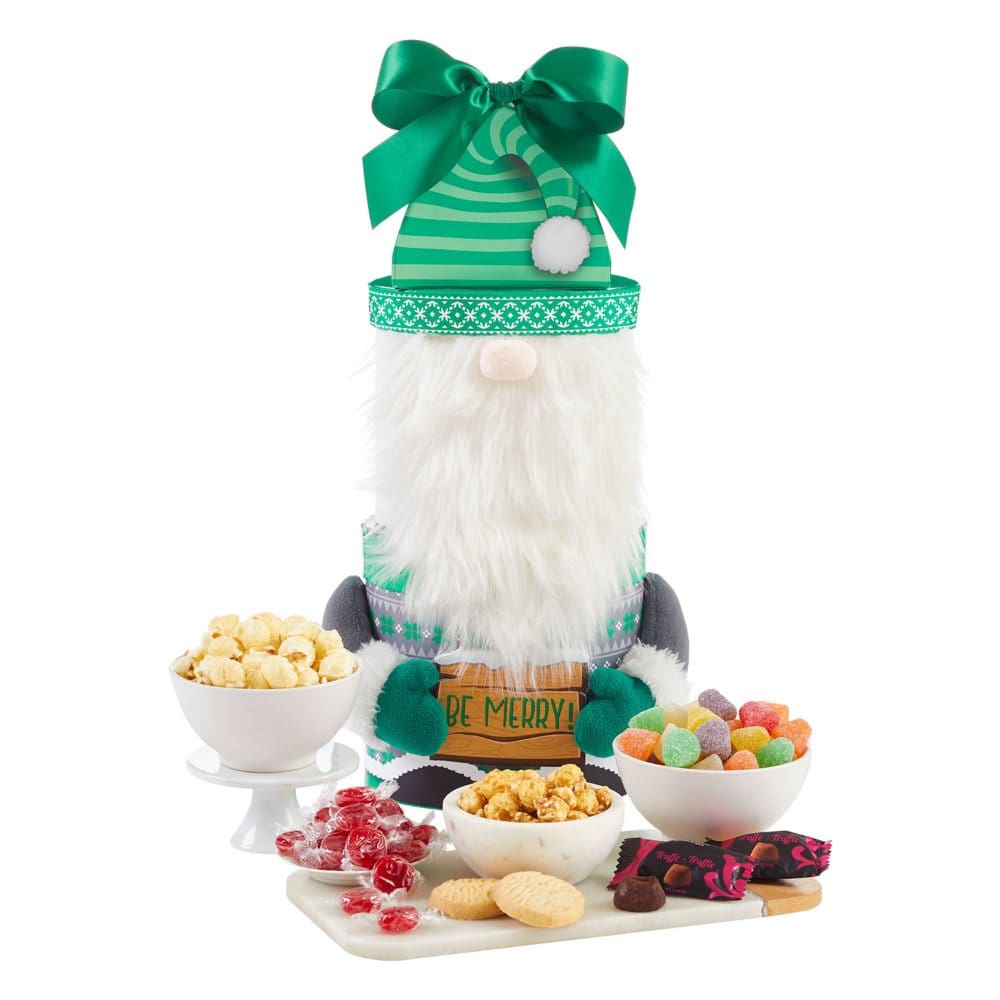 Gnome Holiday Cheer Treat Tower 24.09 oz. - Gift Towers - ShelHealth