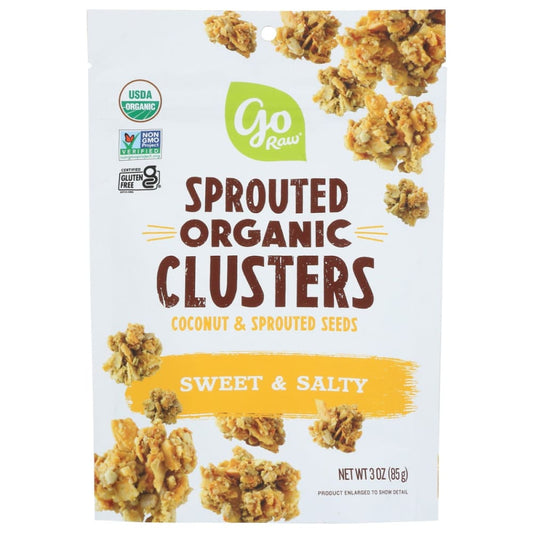 GO RAW: Clusters Coconut And Sprouted Seeds Sweet N Salty 3 OZ (Pack of 5) - Breakfast > Breakfast Foods - GO RAW