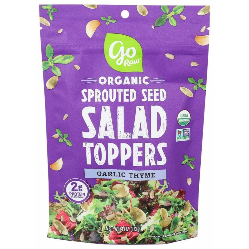 GO RAW Grocery > Snacks > Nuts > Seeds GO RAW Garlic Thyme Sprouted Salad Toppers, 4 oz