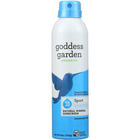 GODDESS GARDEN Goddess Garden Organics Sunny Sport Spray Natural Sunscreen Spf 30, 6 Oz
