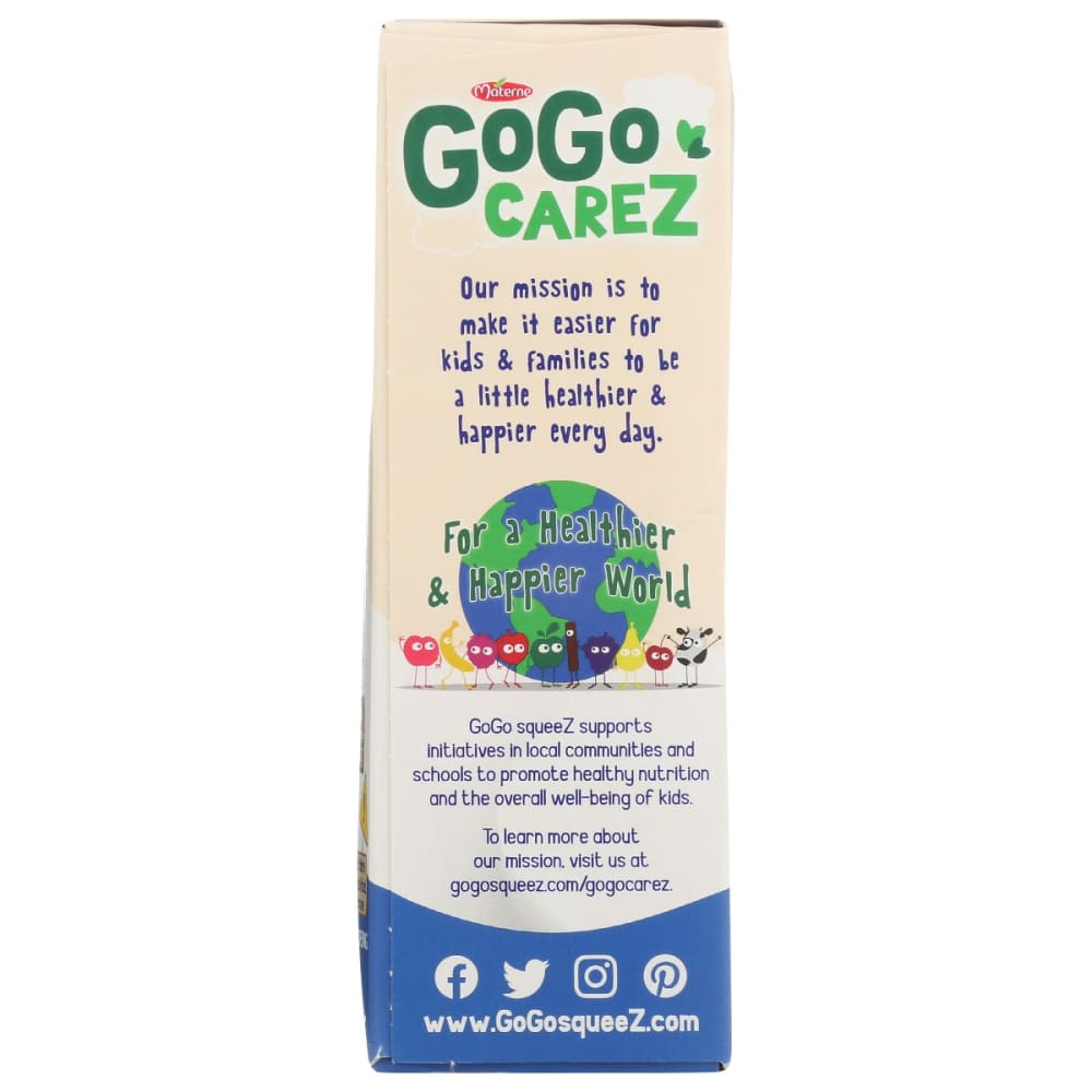 GOGO SQUEEZ: Yogurt Blueberry 12 oz - Grocery > Dairy Dairy Substitutes and Eggs > Milk & Milk Substitutes - GOGO SQUEEZ