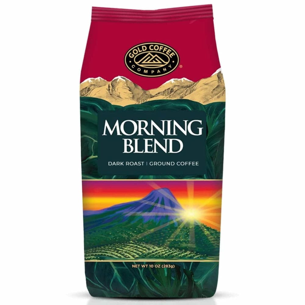 GOLD COFFEE Grocery > Beverages > Coffee, Tea & Hot Cocoa GOLD COFFEE: Morning Blend Dark Roast Ground Coffee, 10 oz