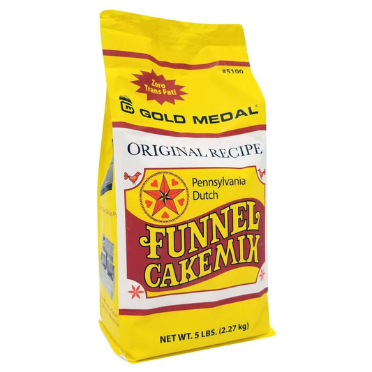 Gold Medal Pennsylvania Deluxe Dutch Funnel Cake Mix (5 lb. bags 6 ct.) - Concession - Gold