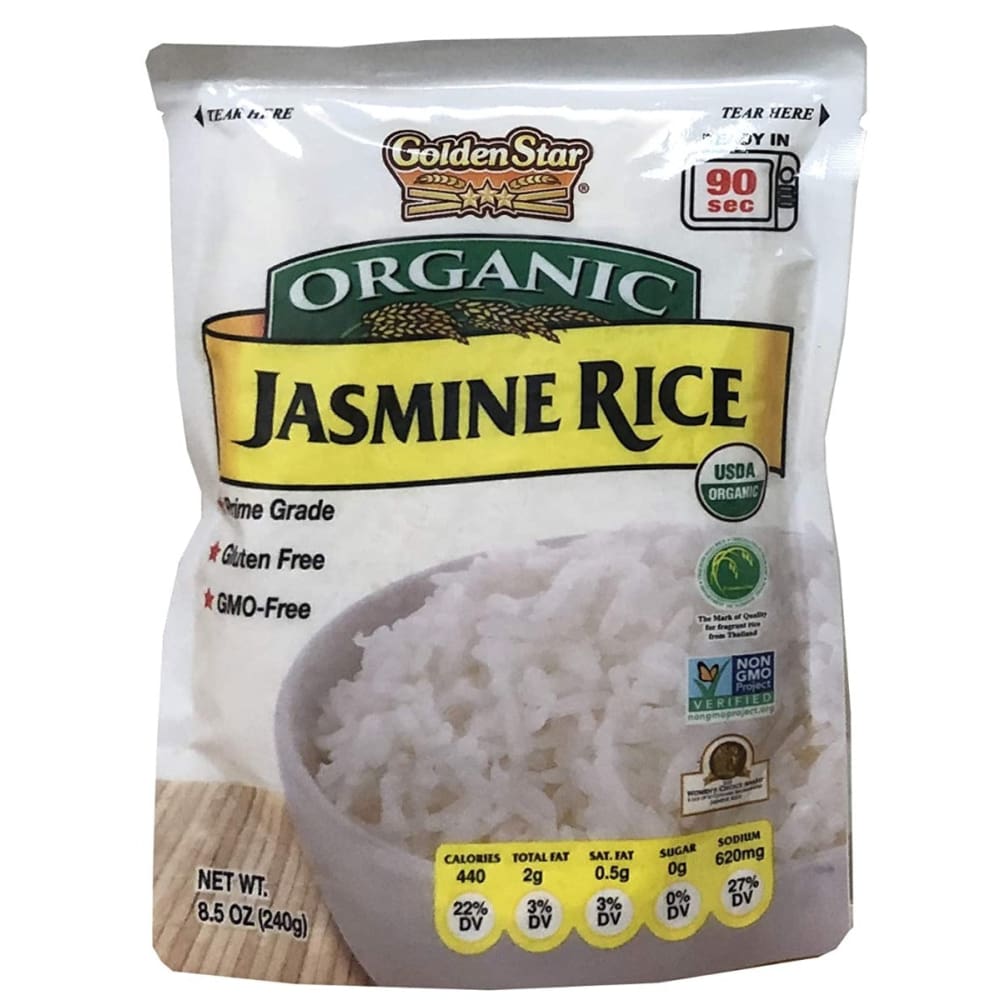 GOLDEN STAR: Organic Jasmine Rice 8.5 oz - Grocery > Pantry > Rice - GOLDEN STAR