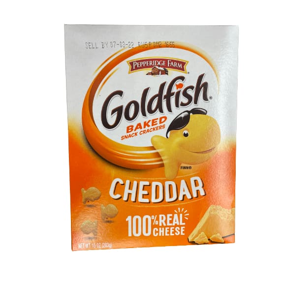 Goldfish Goldfish Baked Snack Crackers Cheddar 100% Real Cheese, 10 oz.