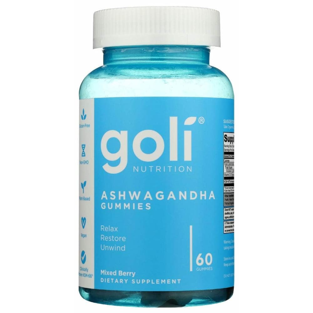 GOLI NUTRITION Vitamins & Supplements > Miscellaneous Supplements GOLI NUTRITION: Ashwagandha Gummies, 60 pc