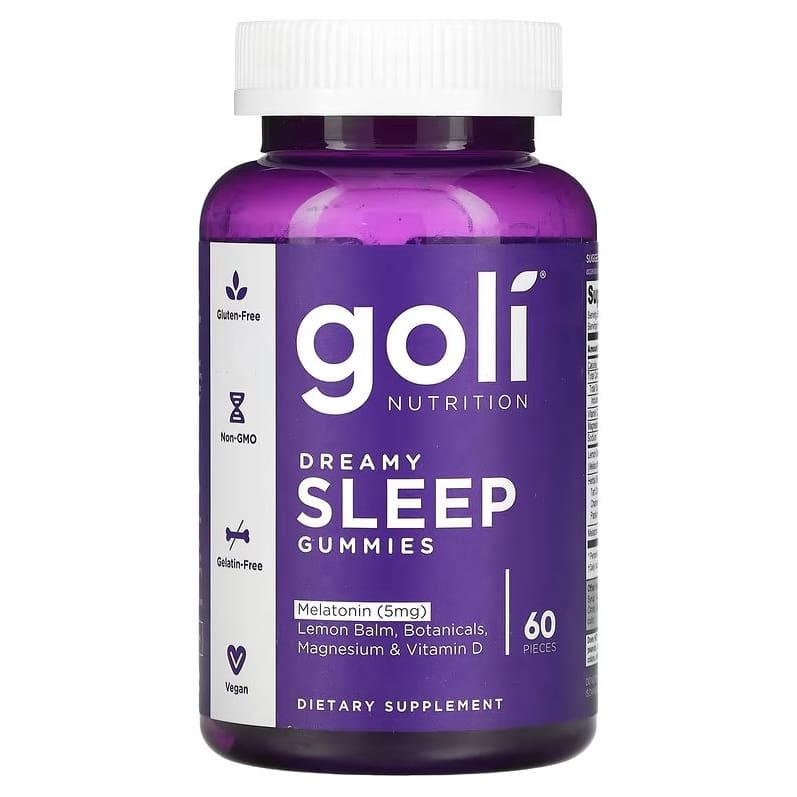 GOLI NUTRITION: Dreamy Sleep Gummies 60 pc - Herbs & Homeopathic > HOMEOPATHIC MEDICINES > HOMEOPATHIC MEDICINE STRESS & SLEEP - GOLI