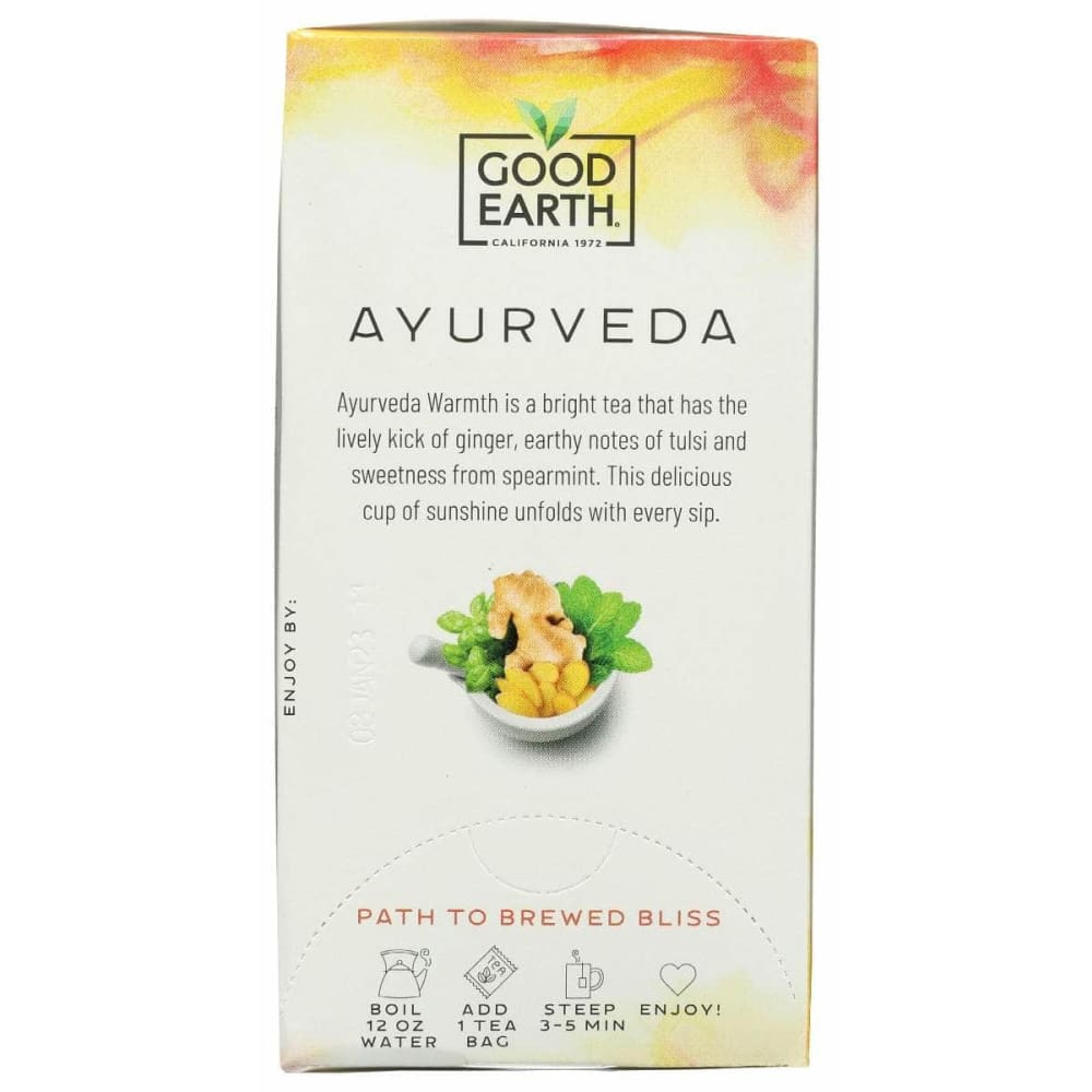 GOOD EARTH Good Earth Ayurveda Warmth Tea, 18 Bg