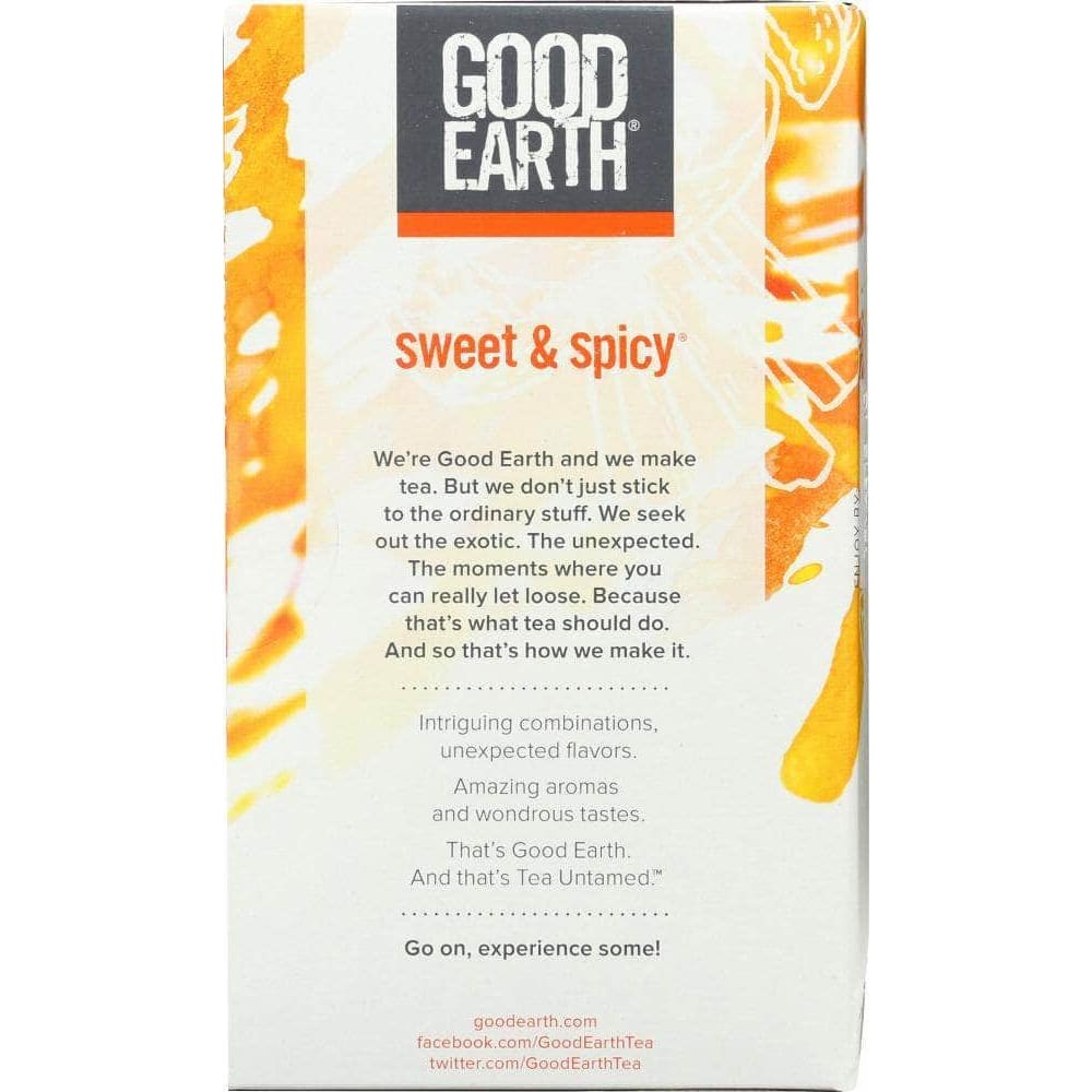 Good Earth Good Earth Herbal & Black Tea Blend Original Sweet And Spicy, 18 bg
