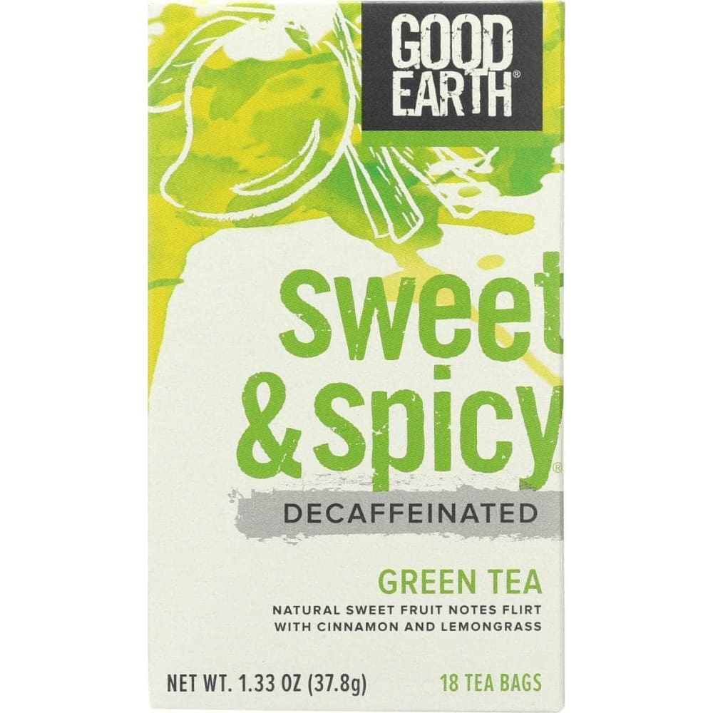 GOOD EARTH GOOD EARTH Tea Green Dcf Swt & Spcy, 18 bg