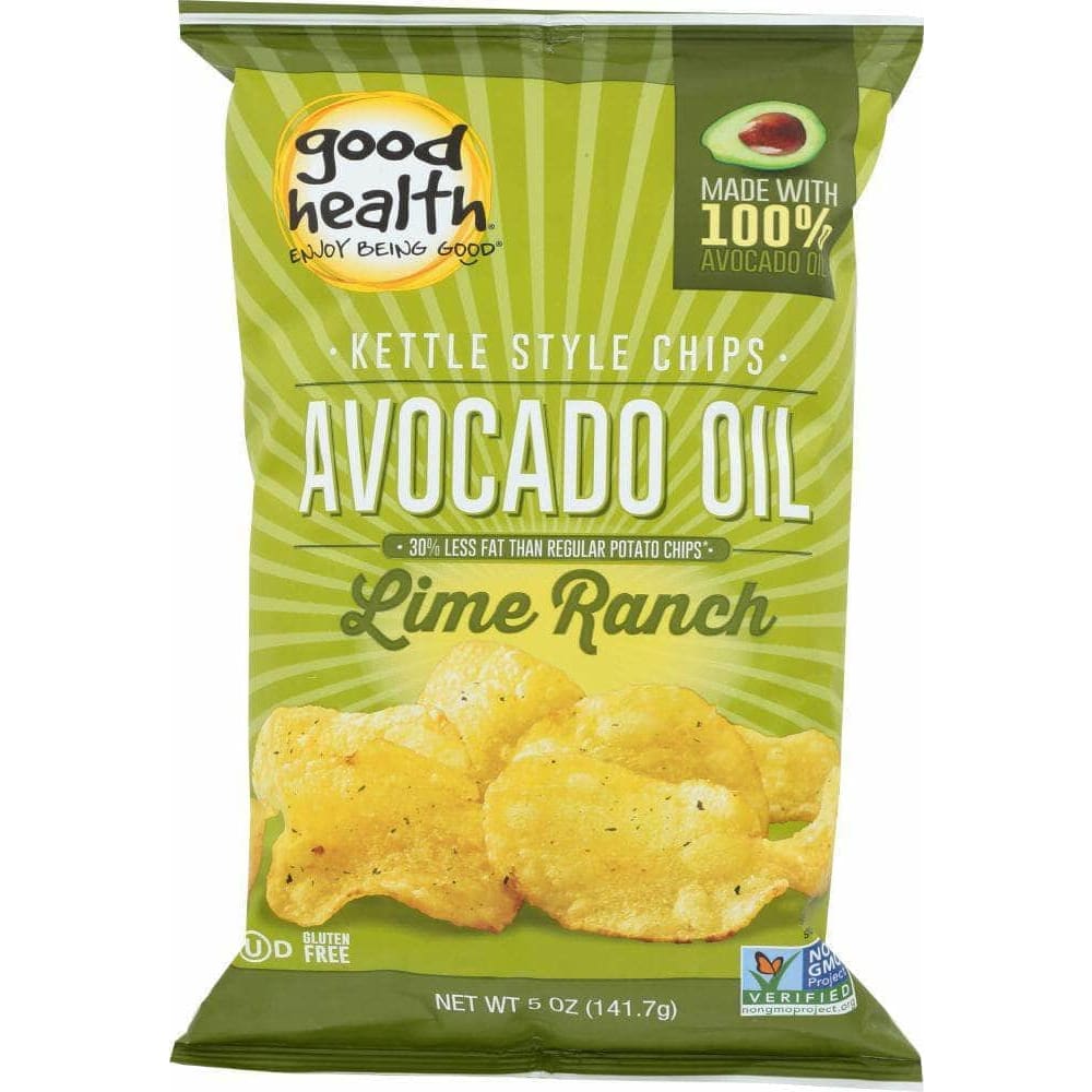 Good Health Good Health Kettle Chips Avocado Oil Lime Ranch, 5 oz