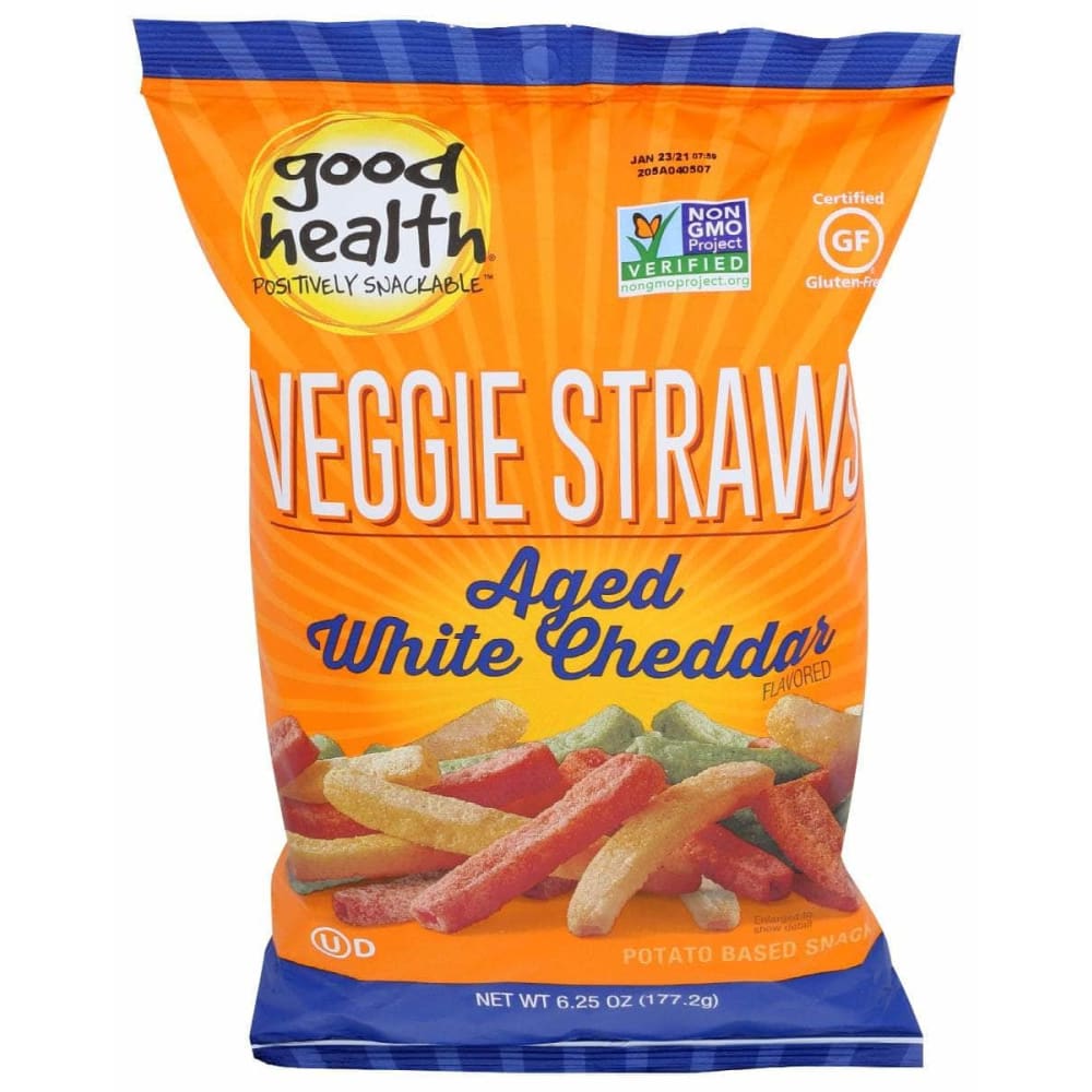 GOOD HEALTH GOOD HEALTH Veggie Straws Aged White Cheddar, 6.25 oz