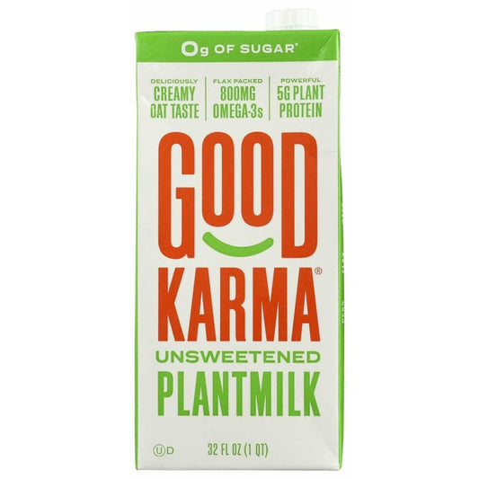 GOOD KARMA Grocery > Dairy, Dairy Substitutes and Eggs > Milk & Milk Substitutes GOOD KARMA Unsweetened Plantmilk, 32 fo