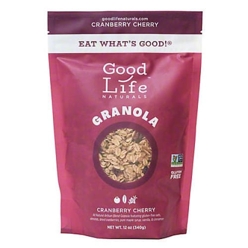 GOOD LIFE NATURALS: Granola Cranberry Cherry 12 oz (Pack of 3) - Grocery > Snacks > Cookies > Bars Granola & Snack - GOOD LIFE NATURALS