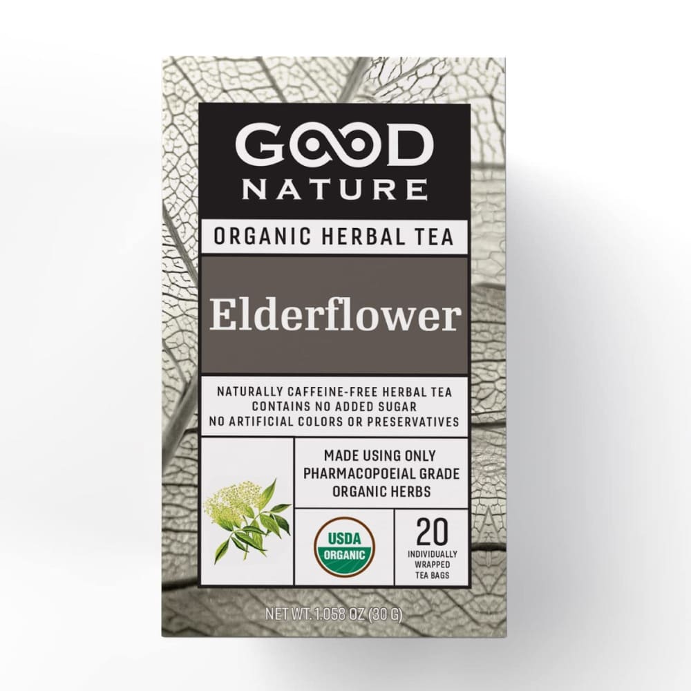 GOOD NATURE: Elderflower Tea 1.058 OZ (Pack of 5) - Grocery > Beverages > Coffee Tea & Hot Cocoa - GOOD NATURE