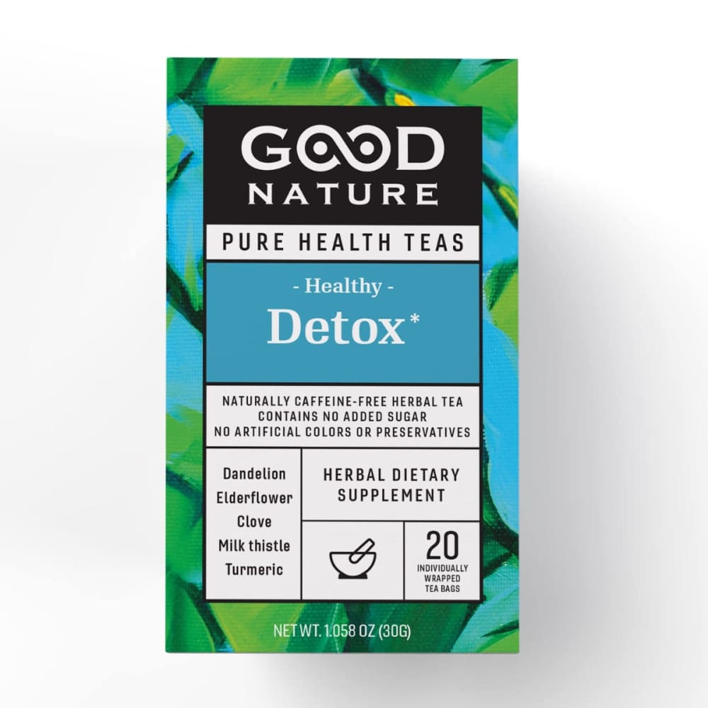 GOOD NATURE: Healthy Detox Tea 1.058 OZ (Pack of 5) - Grocery > Beverages > Coffee Tea & Hot Cocoa - GOOD NATURE